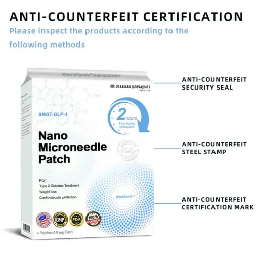 【WarmFamily® Official Store】Tirzepatide Nano Microneedle Patch