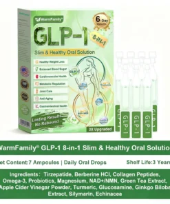 𝙒𝙖𝙧𝙢𝙁𝙖𝙢𝙞𝙡𝙮® 𝗚𝗟𝗣-𝟭 𝟖-𝗶𝗻-𝟭 𝗦𝗹𝗶𝗺 & 𝑯𝒆𝒂𝒍𝒕𝒉𝐲 𝑶𝒓𝒂𝒍 𝑺𝒐𝒍𝒖𝒕𝒊𝒐𝒏