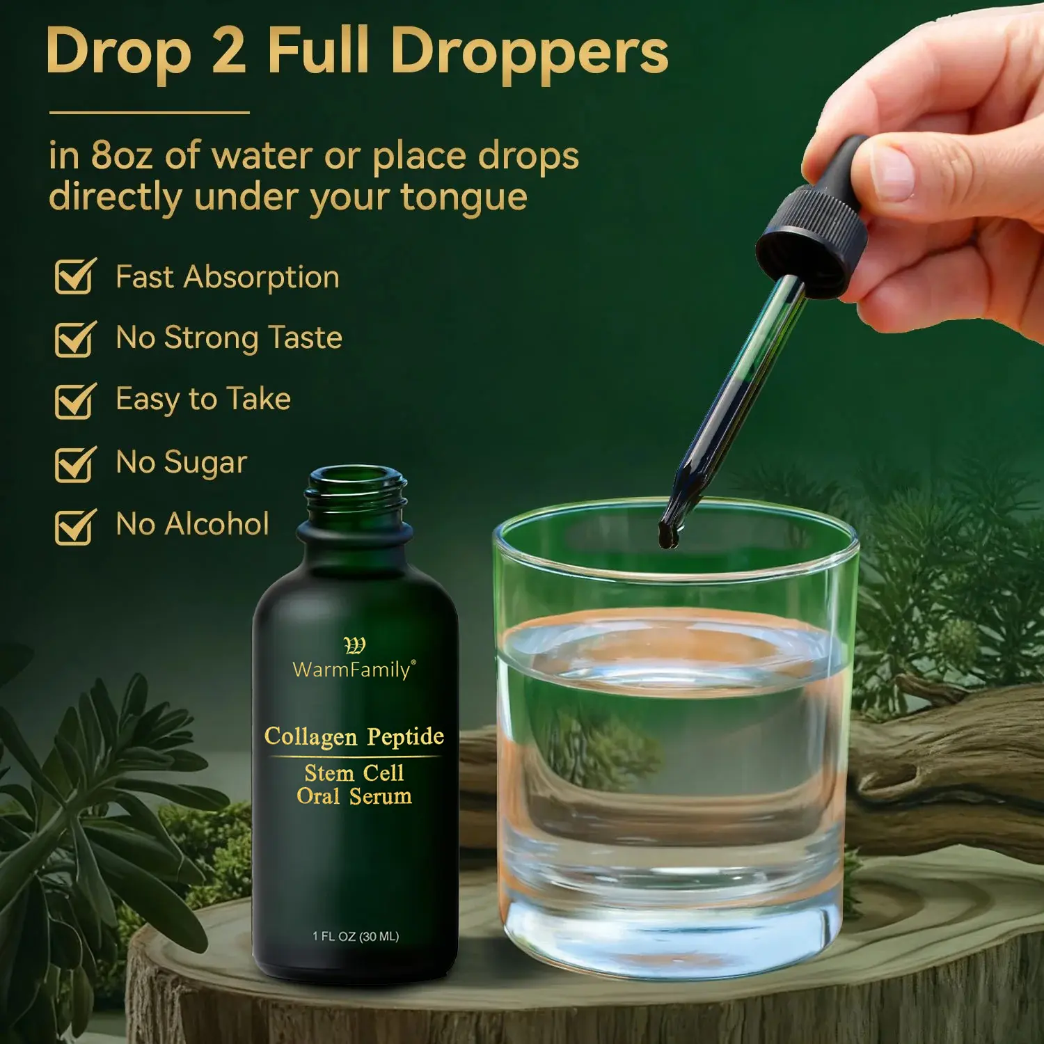 WarmFamily® Collagen Peptide Stem Cell Oral Serum